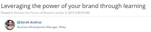 Wiley Branding Ghost Blog